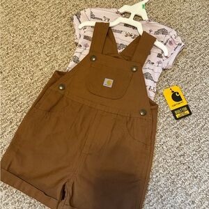 Carhartt Short Overalls with Farm Onesie